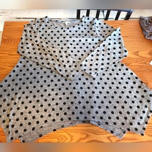 Green Envelope dotted pullover top Size 1X